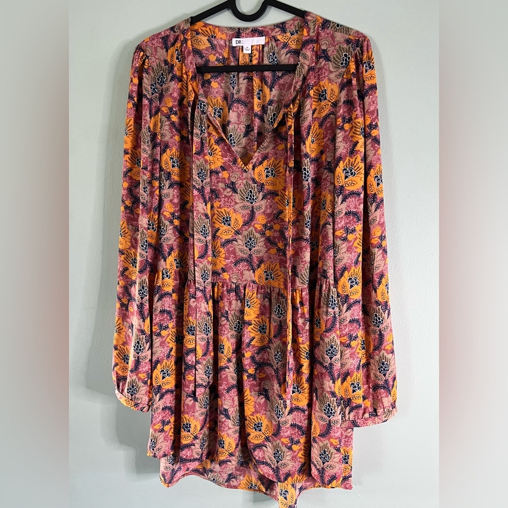 Floral Print Women's Boho Blouse